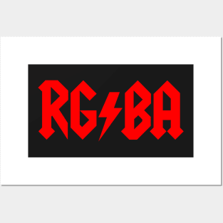 RG (lightning bolt) BA :: red Posters and Art